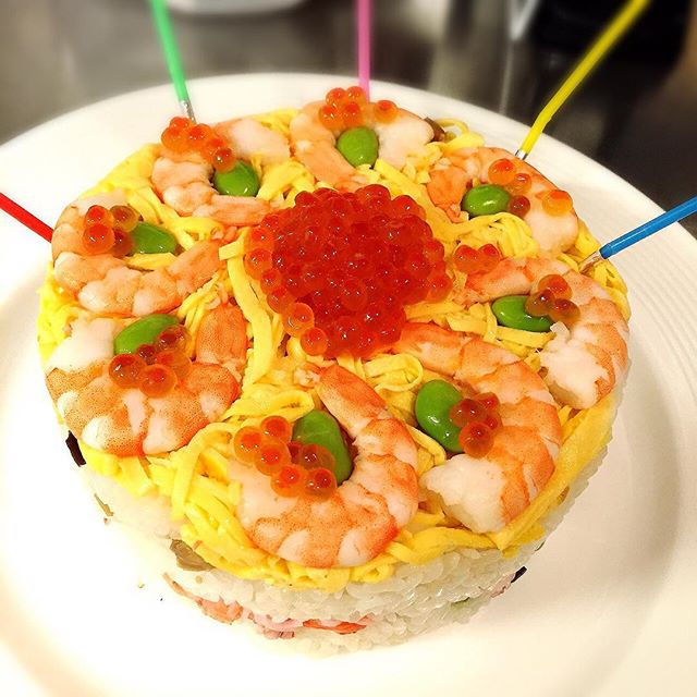 sushi cake instagram ann_akane