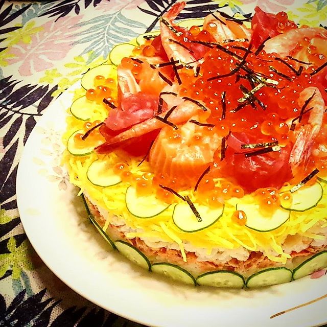 sushi cake instagram chihiro